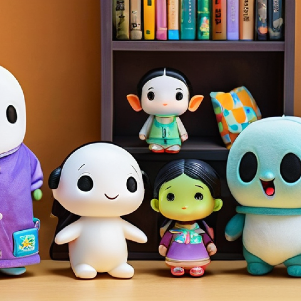 신비아파트 굿즈 최신 컬렉션 - **Shinbi Apartment Merchandise Extravaganza**
    A brightly lit, cheerful child's room, meticulousl...