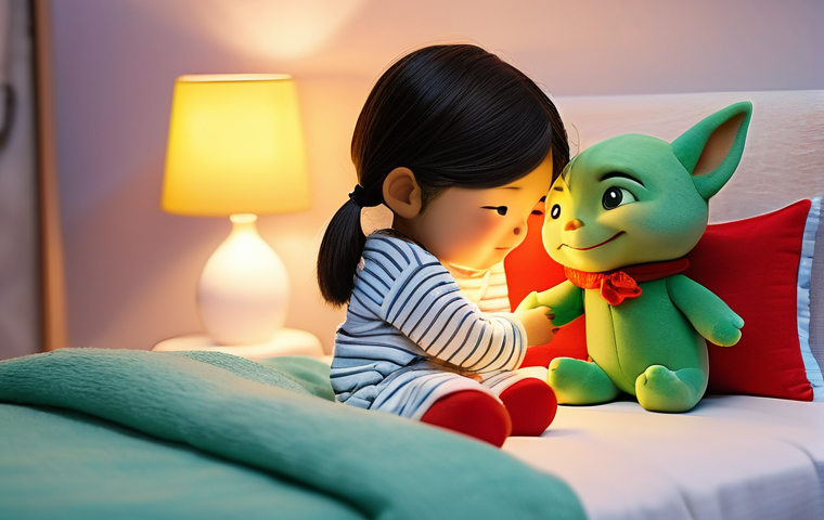 신비아파트 굿즈 최신 컬렉션 - **Shinbi Apartment Merchandise Extravaganza**
    A brightly lit, cheerful child's room, meticulousl...
