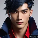 Home 22 신비아파트 강림의 스타일 분석 - A detailed portrait of a stylish young male animated character inspired by Kanglim, featuring an asy...