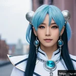 Home 19 신비아파트 관련 코스프레 아이디어 - A dynamic cosplay portrait of Shinbi from Shinbi Apartment, featuring his signature earrings and bra...