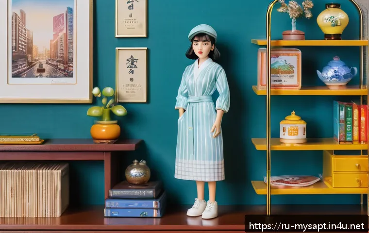 신비아파트 굿즈 거래 팁 - A highly detailed scene showcasing a limited edition Shinbi Apartment collectible figure in pristine...
