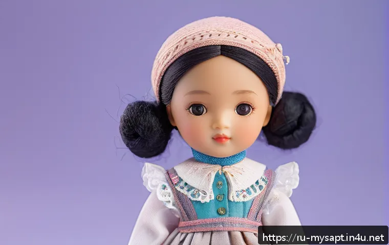 신비아파트 인형 제작과정 - A highly detailed collectible doll character from Shinbi Apartment series, featuring mysterious and ...